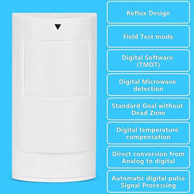 Wireless Dual Motion Detector - Infrared & Microwave White