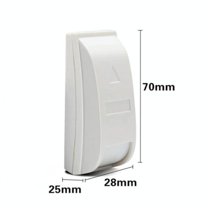 White Wired Pir Motion Detector For Curtains