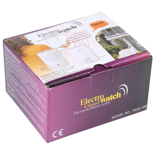 Wireless Doorbell With Electro Guard Ir Detection - White