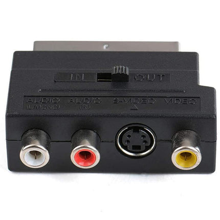Composite Av & S-Video Scart Adapter - Black