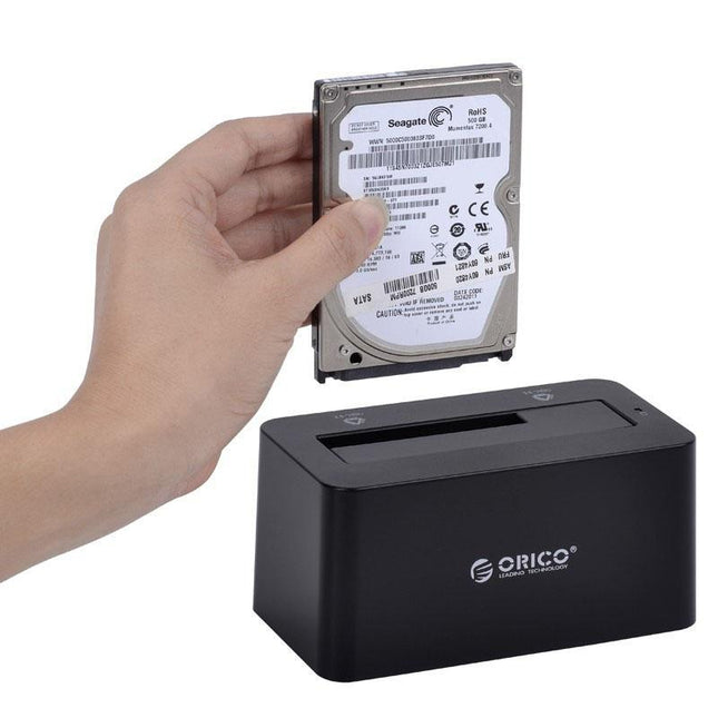 High-Speed Usb 3.0 To Sata Dock For 2.5 / 3.5 Hdd - Black