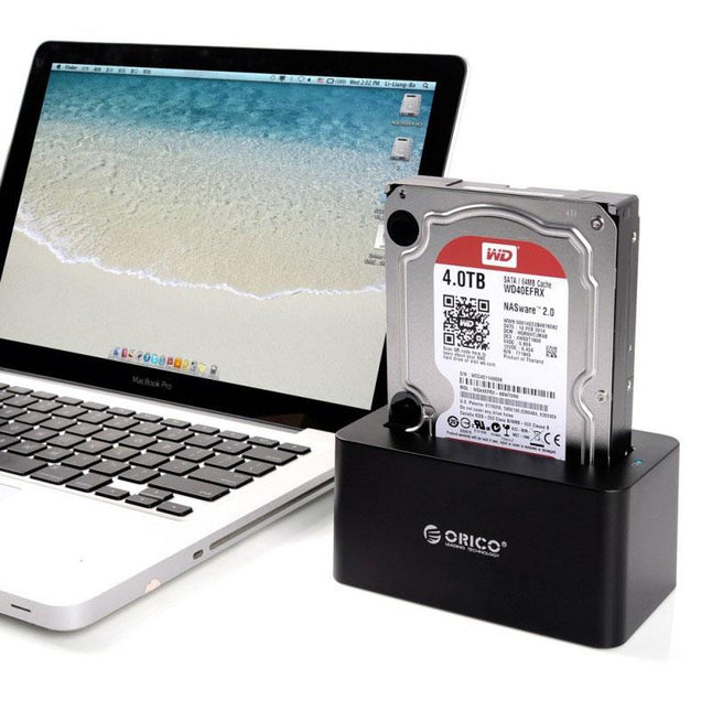 High-Speed Usb 3.0 To Sata Dock For 2.5 / 3.5 Hdd - Black