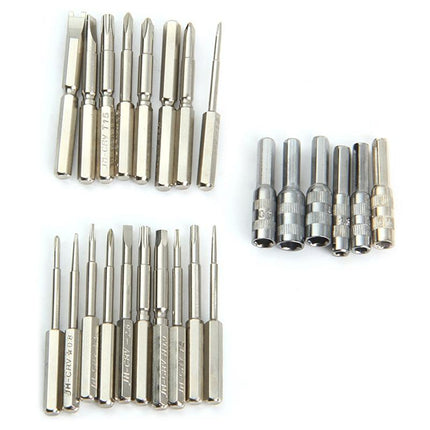 30-In-1 Interchangeable Screwdriver Set - Aviation Aluminum