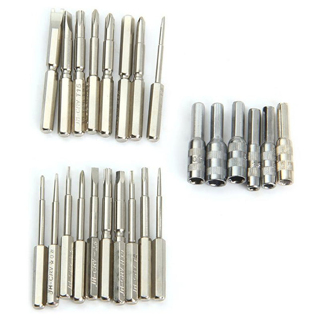 30-In-1 Interchangeable Screwdriver Set - Aviation Aluminum