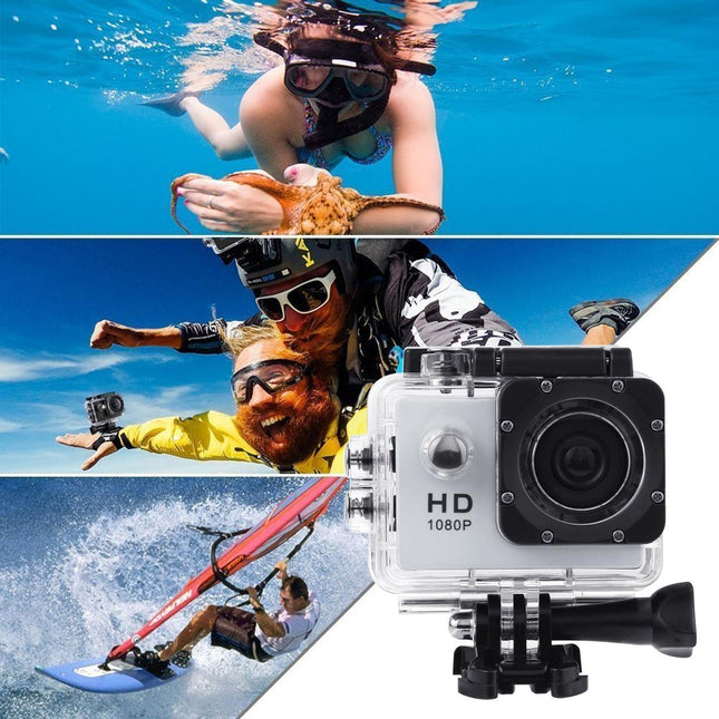 Waterproof Full Hd 1080P Sports Camcorder With Lcd And Case - Sj4000