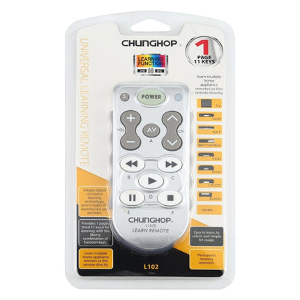 White Universal Learning Remote Control - L102