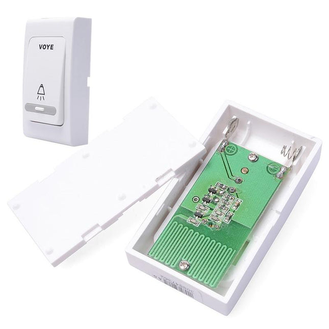 Double-Receiver Wireless Door Bell With Remote Control - White