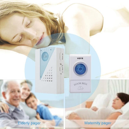 2 Remote Control Wireless Doorbell - White