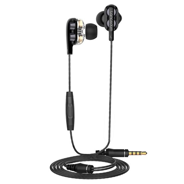Black Double Moving Coil Wheat Headset