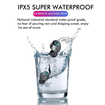 Wireless Bluetooth Earphones With Charging Box - White