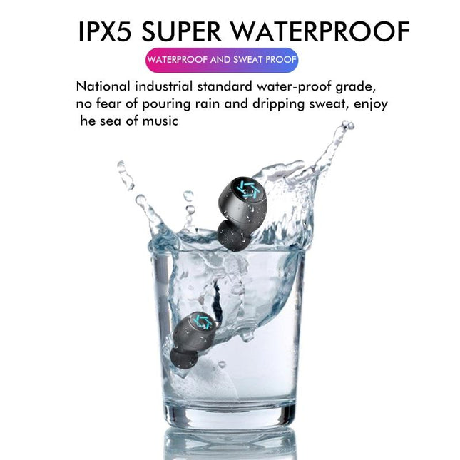 Wireless Bluetooth Earphones With Charging Box - White