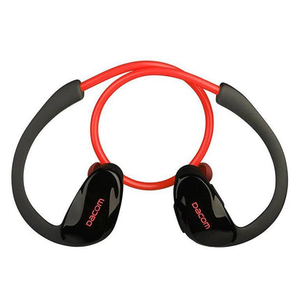 Red Dacom Athlete Bluetooth Earphones With Mic - Sport Running Stereo