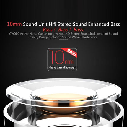 Red Dacom Athlete Bluetooth Earphones With Mic - Sport Running Stereo