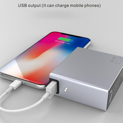 Wireless Tws Earphones With Charging Box - V7 Bluetooth 5.0 - Silver