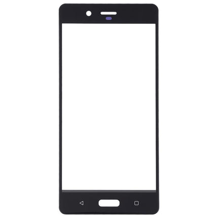 Replacement Front Screen Glass For Nokia 8 - Black