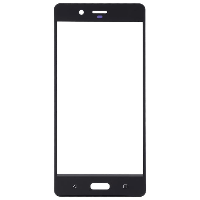 Replacement Front Screen Glass For Nokia 8 - Black