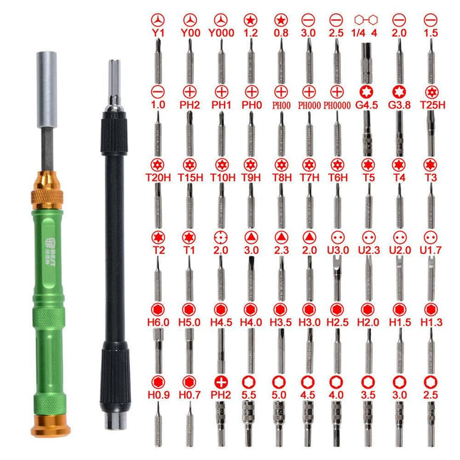 63-Piece Magnetic Screwdriver Set By Best Bst - Professional Bit Driver Kit