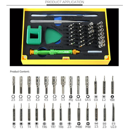 37-Piece Magnetic Screwdriver Set With Professional Bit Driver