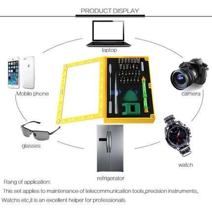 37-Piece Magnetic Screwdriver Set With Professional Bit Driver