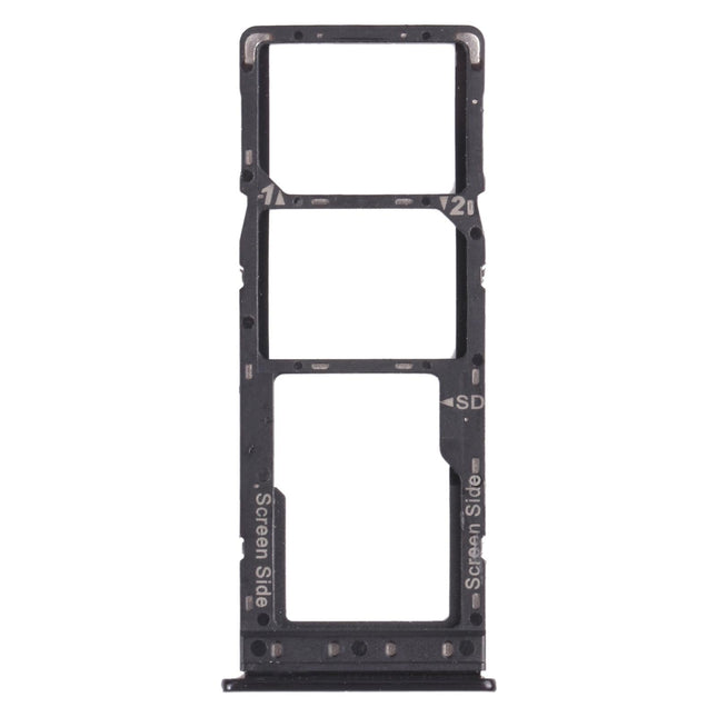 Black Sim Card Tray For Infinix Hot 7 Pro X625B - Micro Sd