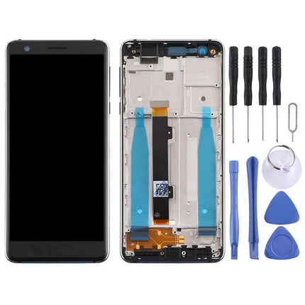 Replacement Lcd Screen For Nokia 3.1 With Frame And Side Keys