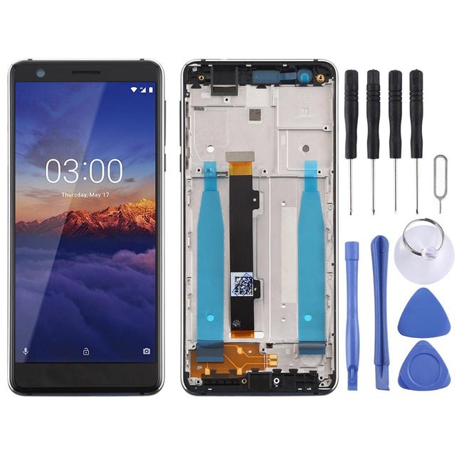 Replacement Lcd Screen For Nokia 3.1 With Frame And Side Keys