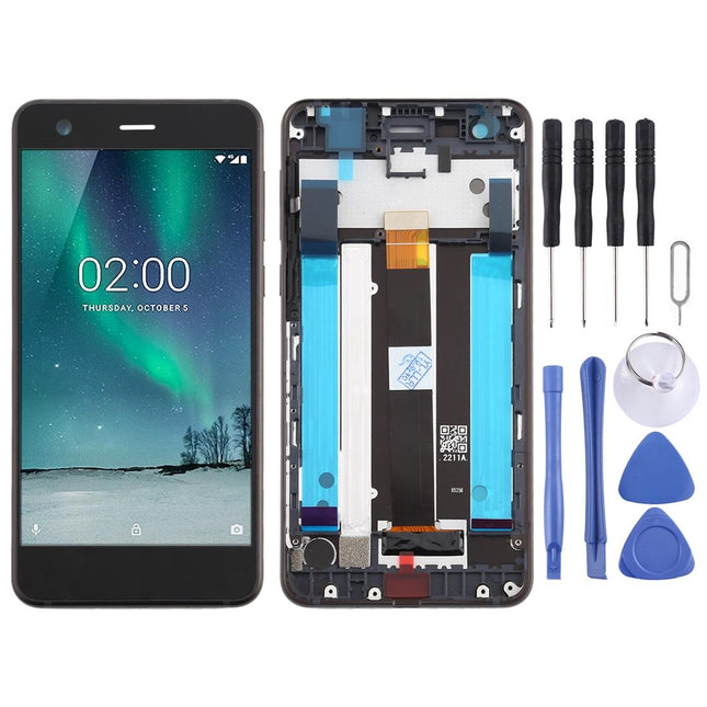 Replacement Lcd Screen For Nokia 2 With Digitizer And Frame
