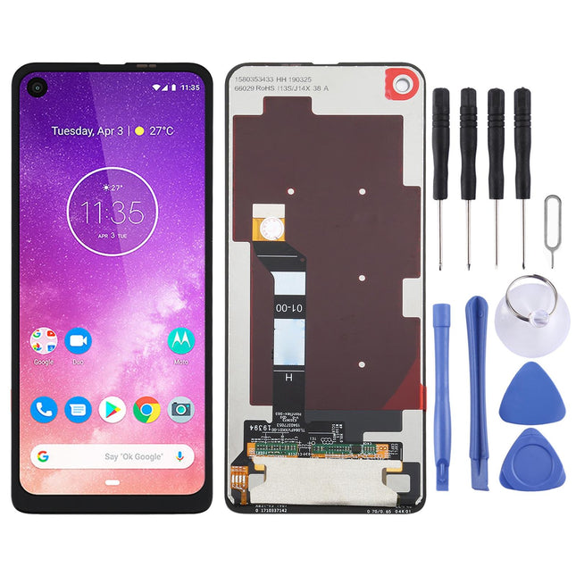Motorola One Vision Lcd Screen With Full Digitizer Assembly