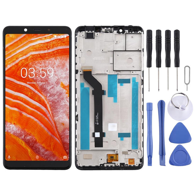 Replacement Lcd Screen For Nokia 3.1 Plus - Full Assembly With Frame