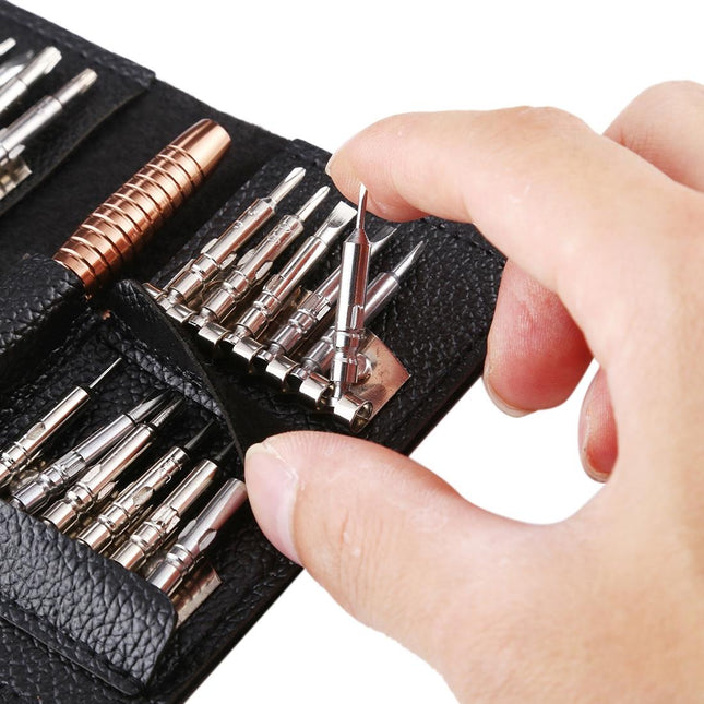 16-Piece Mobile Phone Repair Tool Set With Screwdriver And Crowbar