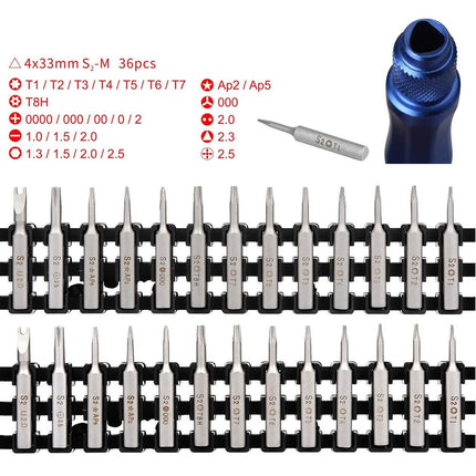 36-Piece Precision Screwdriver Set For Electronic Repair
