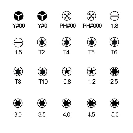 Portable 16-In-1 Professional Screwdriver Repair Kit