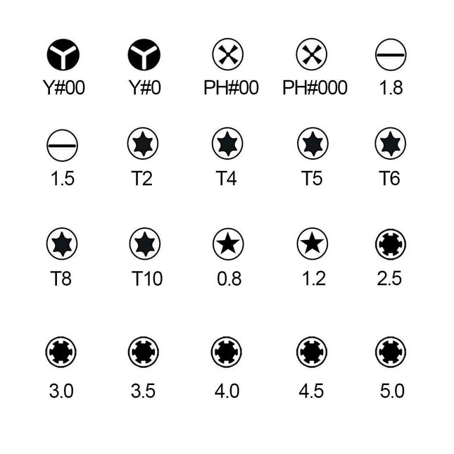 Portable 16-In-1 Professional Screwdriver Repair Kit