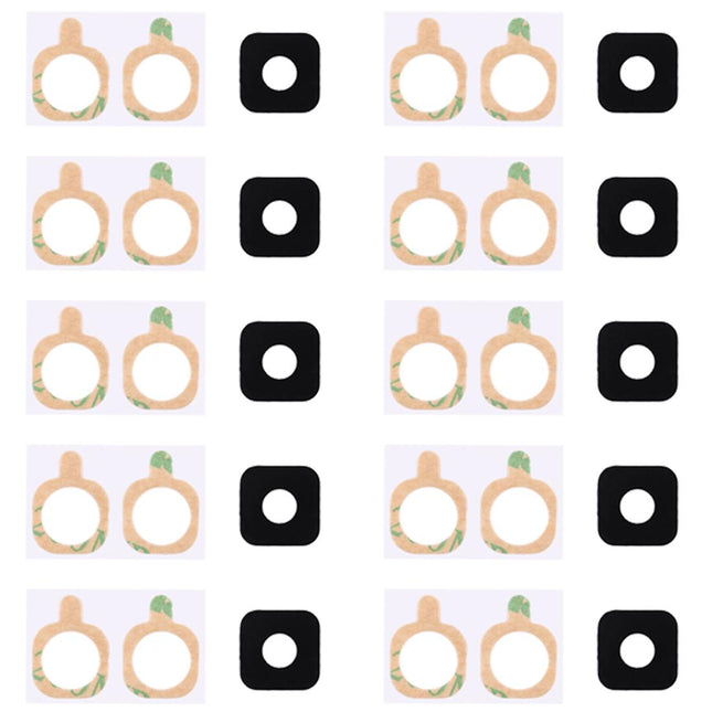 10-Pack Back Camera Lens Cover For Galaxy S6 Active With Sticker