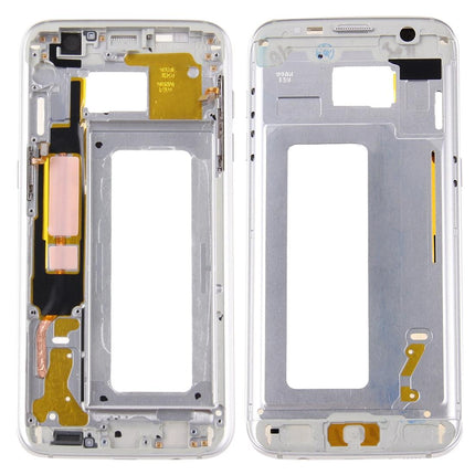 Silver Front Housing Lcd Frame Bezel For Galaxy S7 Edge