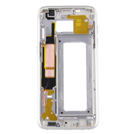 Silver Front Housing Lcd Frame Bezel For Galaxy S7 Edge