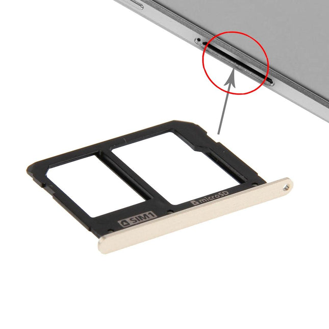 Gold Sim And Micro Sd Card Trays For Galaxy A9 2016 / A9000