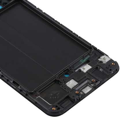Samsung A50 Front Housing Lcd Frame - Black