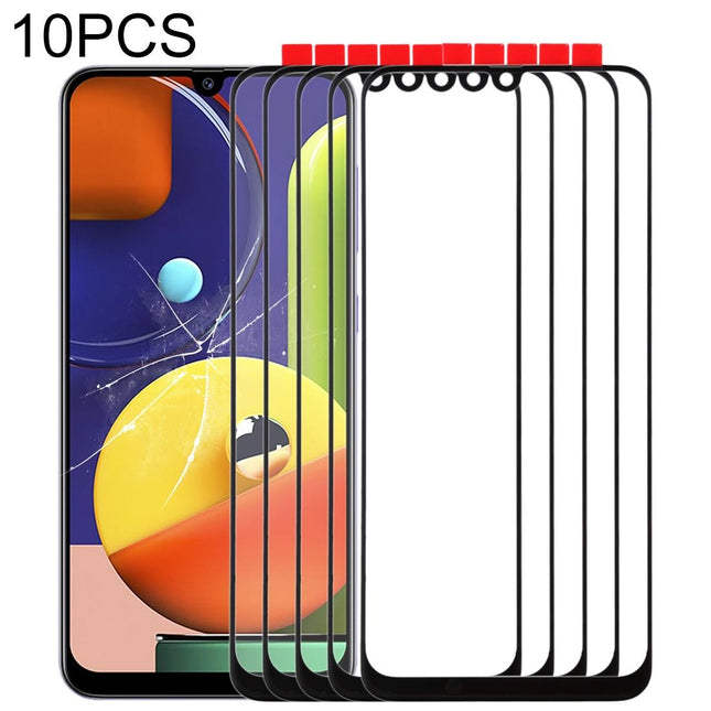 10-Pack Outer Glass Lens For Samsung Galaxy A50S - Front Screen