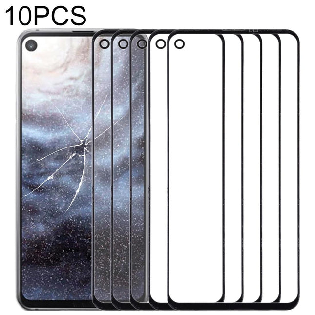 10-Pack Outer Glass Lens For Samsung Galaxy A9 Pro 2019 - Front Screen