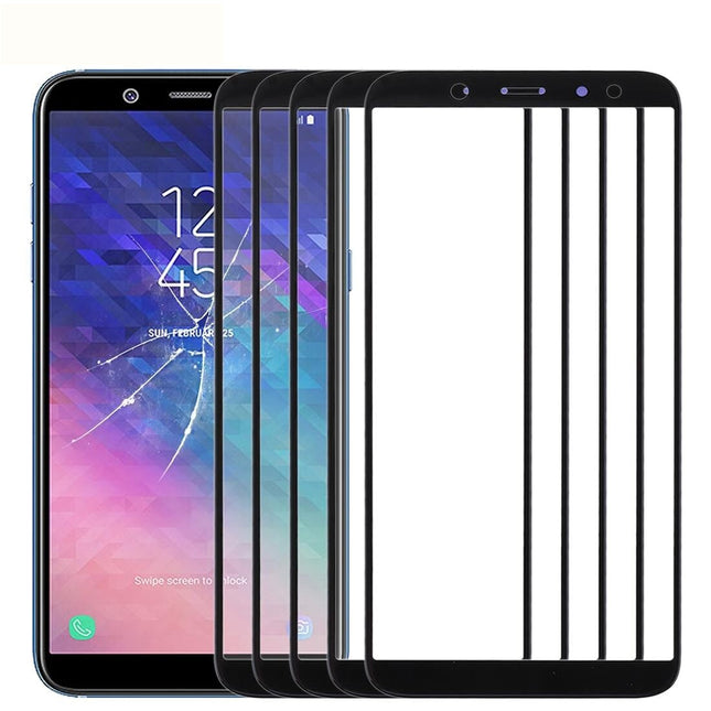 Front Screen Glass Lens For Samsung Galaxy A6 2018 - Set Of 10