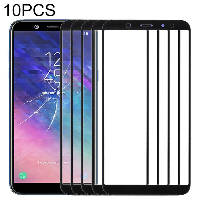 Front Screen Glass Lens For Samsung Galaxy A6 2018 - Set Of 10