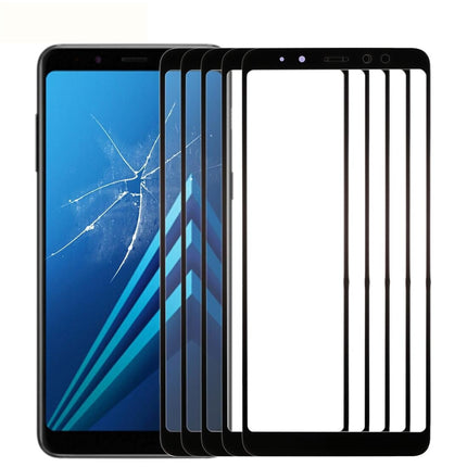 10-Pack Front Glass Lens For Samsung Galaxy A8+ 2018