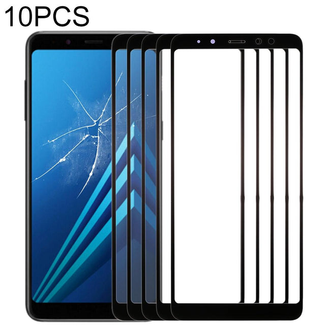 10-Pack Front Glass Lens For Samsung Galaxy A8 2018