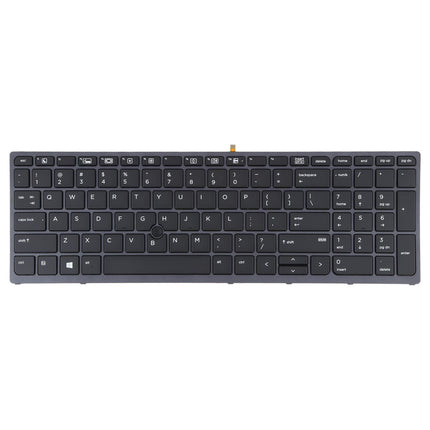 Hp Zbook 15 / 17 G3 Us Keyboard With Backlight And Pointing - Black