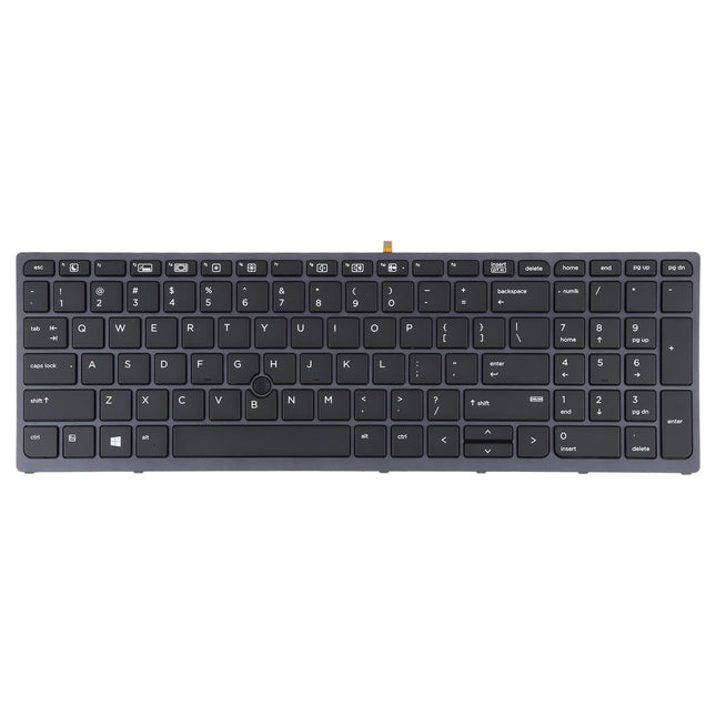 Hp Zbook 15 / 17 G3 Us Keyboard With Backlight And Pointing - Black