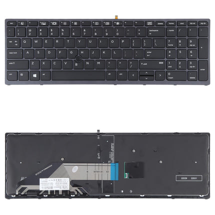 Hp Zbook 15 / 17 G3 Us Keyboard With Backlight And Pointing - Black