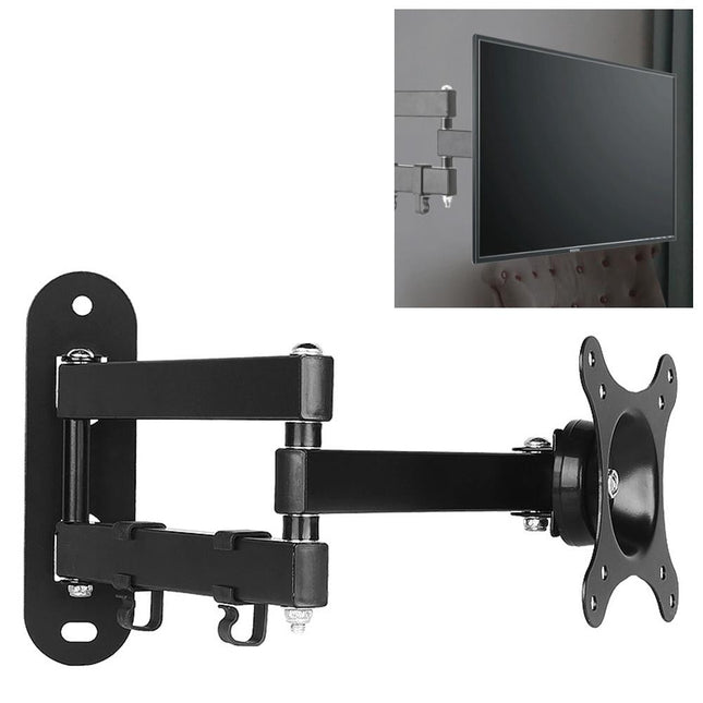 Universal Rotatable Retractable Monitor Wall Mount - 14-27 Inch