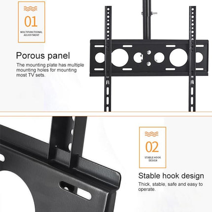 Adjustable Single Screen Tv Wall / Ceiling Mount - 32-70 Inch 0.5-3M Range