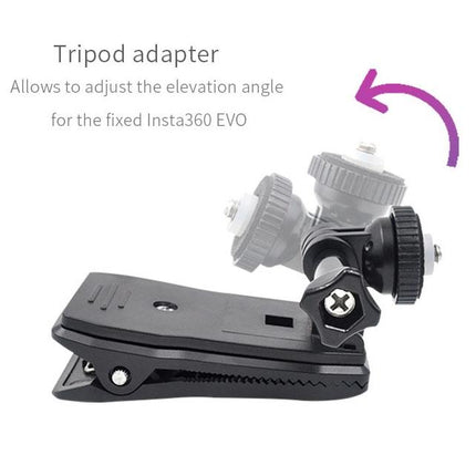 Insta360 One X / Evo Backpack Clip - Universal Fixing